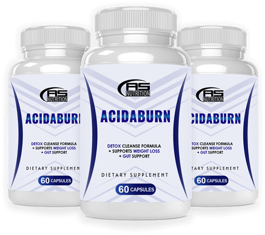 Acidaburn Bottle - Natural supplement to control acid reflux and improve digestion with 100% natural ingredients.