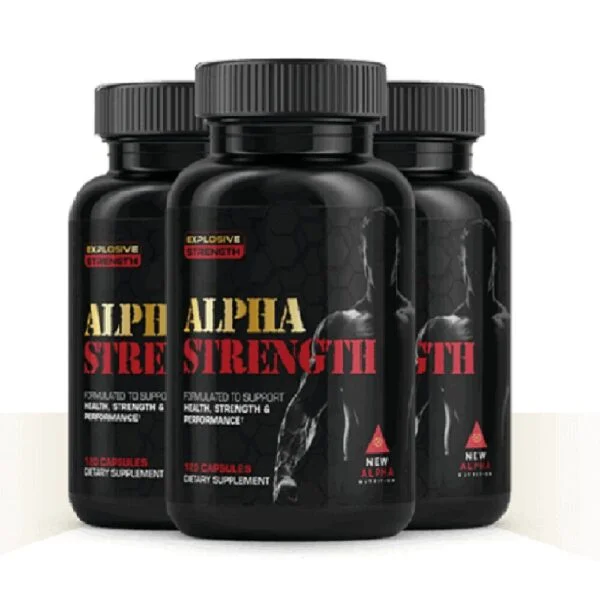Alpha Strength - Natural supplement for boosting testosterone, enhancing sexual health, and improving cardiovascular support for men.