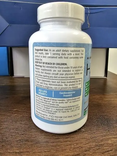 Project AD Heart Plus 30 count bottle with Ubiquinol CoQ10, Hawthorn Berry, and Vitamin D3 for advanced cardiovascular support