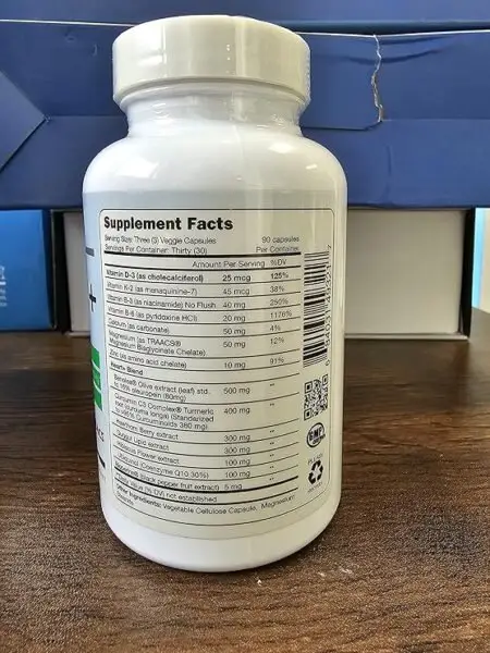 Project AD Heart Plus 30 count bottle with Ubiquinol CoQ10, Hawthorn Berry, and Vitamin D3 for advanced cardiovascular support