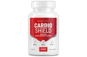 Cardio Shield supplement for lowering high blood pressure and supporting heart health naturally.