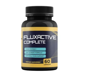 Fluxactive Complete - 14-in-1 formula for prostate health support with natural ingredients like Saw Palmetto, Ginseng, and Ginkgo Biloba.