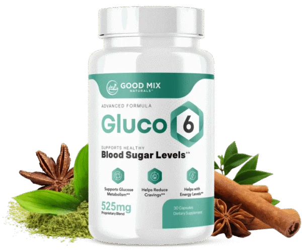 Gluco6 – Herbal supplement supporting healthy blood sugar levels and weight loss with 6 powerful ingredients backed by clinical research.
