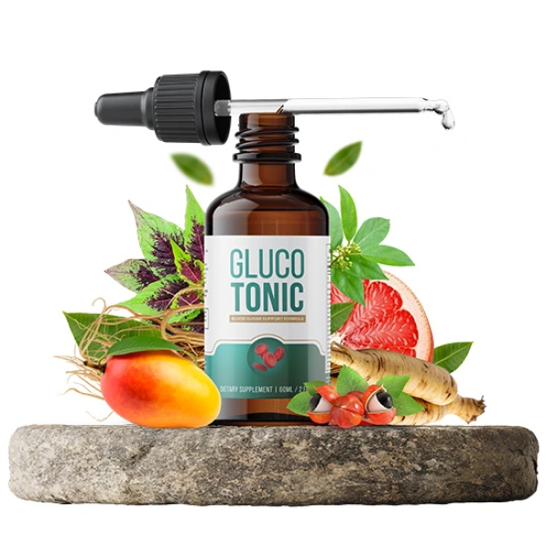 GlucoTonic - Blood Sugar Support, Type 2. Natural ingredients to support healthy blood sugar and metabolism.