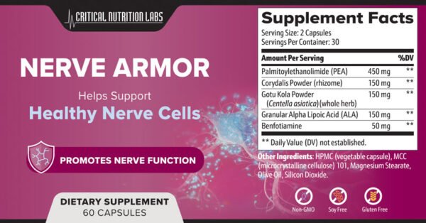 Nerve Armor Supplement for Nerve Pain Relief | Restore Nerve Health & Reduce Tingling and Numbness Naturally