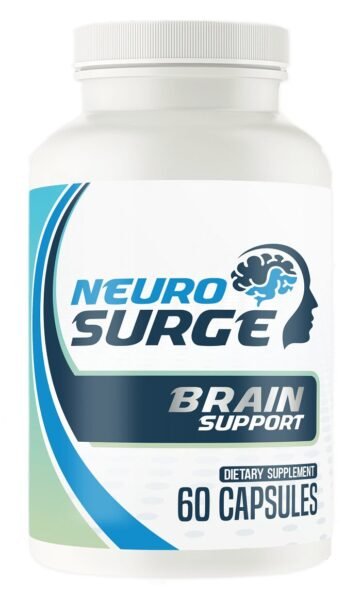 Neuro Surge - Advanced Brain Health Formula with 20+ ingredients to improve memory, mental clarity, and energy.