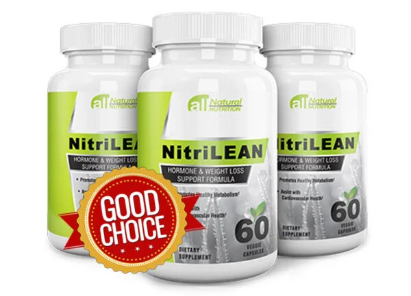 NitreLean - Natural Hormone Support and Weight Loss Supplement for Fat Burning, Healthy Circulation, and Increased Energy. Boosts metabolism, reduces belly fat, and improves heart health.