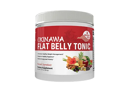 Okinawa Flat Belly Tonic for weight loss and metabolism support, with natural ingredients for a flatter belly and improved energy