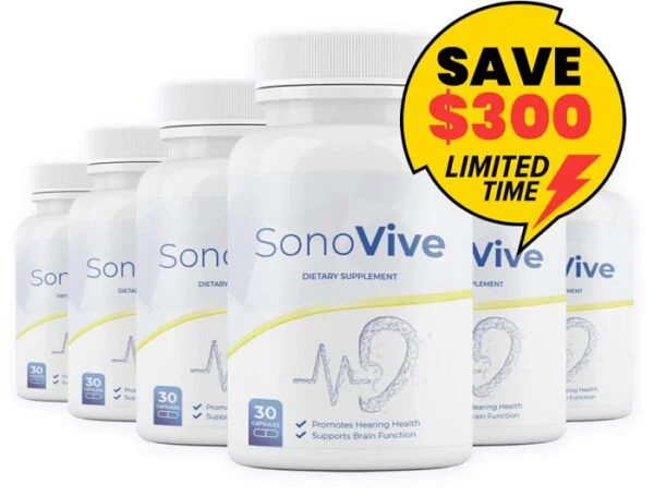 SonoVive - Natural Supplement for Healthy Hearing and Cognitive Function | Supports Ear Health, Tinnitus Relief, and Mental Clarity