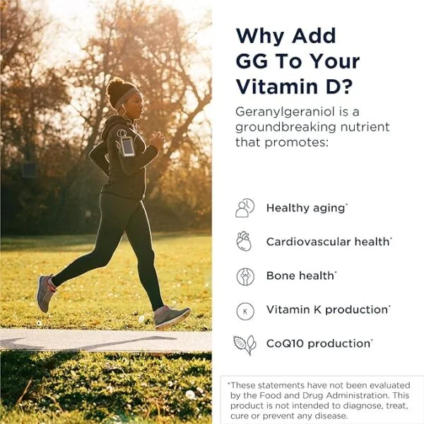 Designs for Health Vitamin D Supreme - Vitamin D3 5000 IU with Vitamin K2 MK-4 and Geranylgeraniol for bone, heart, and immune support