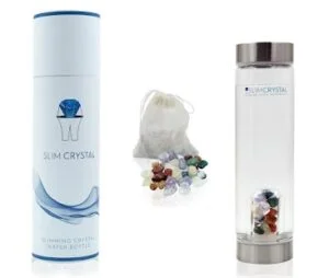 SlimCrystal - Slimming Crystal Water Bottles for natural weight loss and enhanced energy with 9 healing crystals